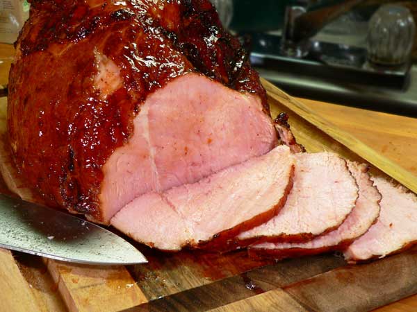 slow cooked coca cola ham