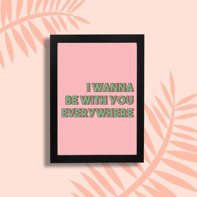 80's Be With You Print 