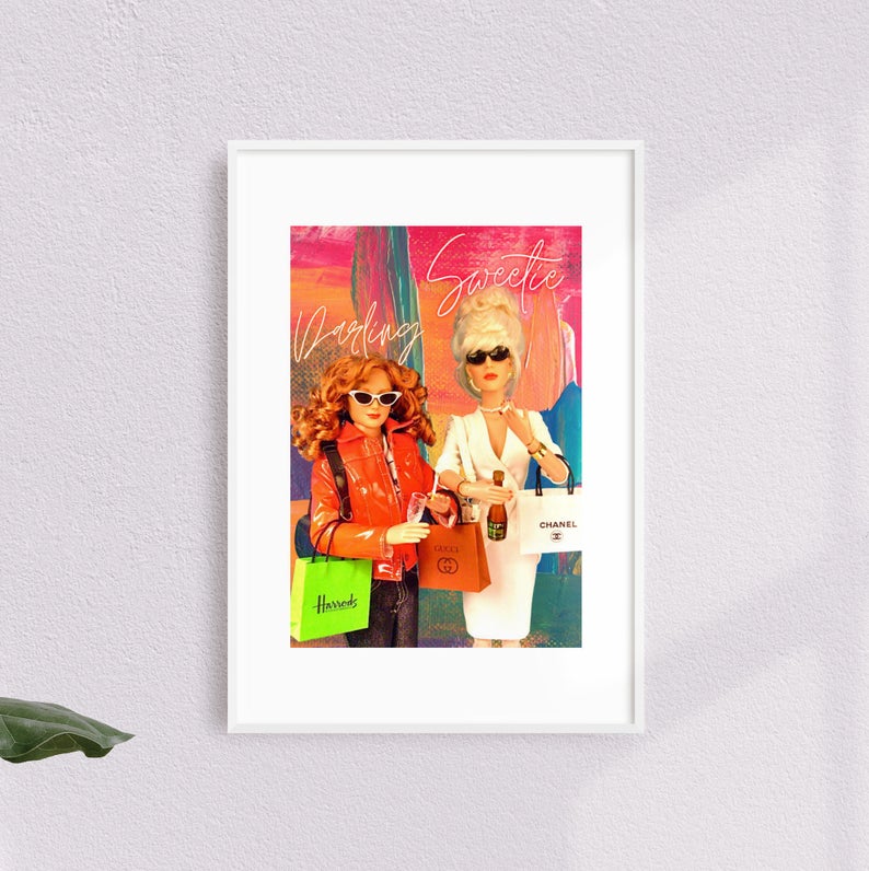 Absolutely Fabulous Barbie Print 