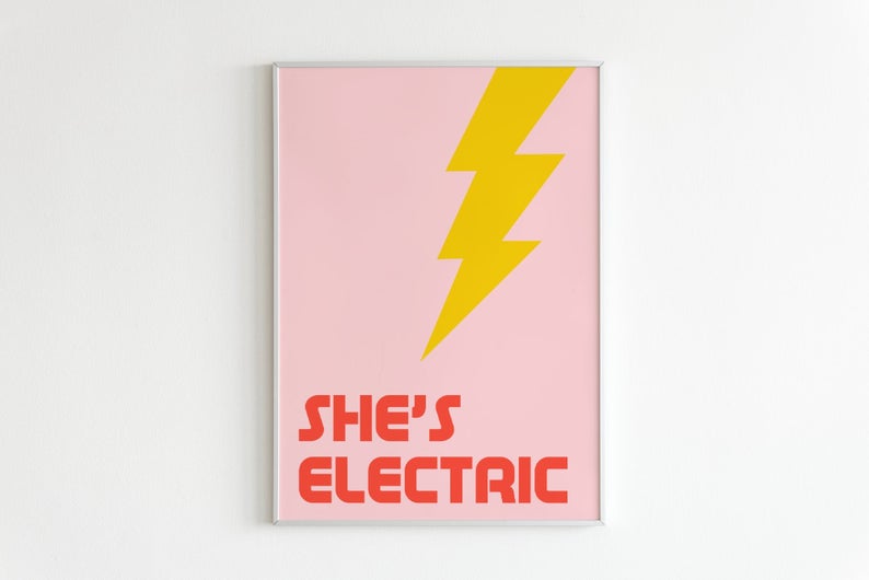 Oasis She's Electric Music Print