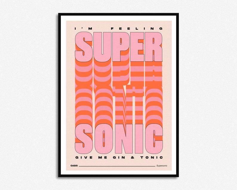 Oasis Supersonic Print
