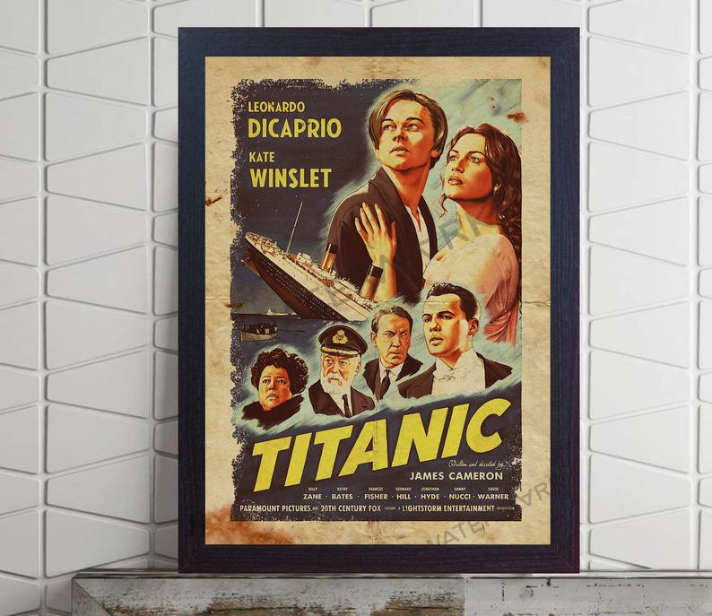 Retro Titanic Poster