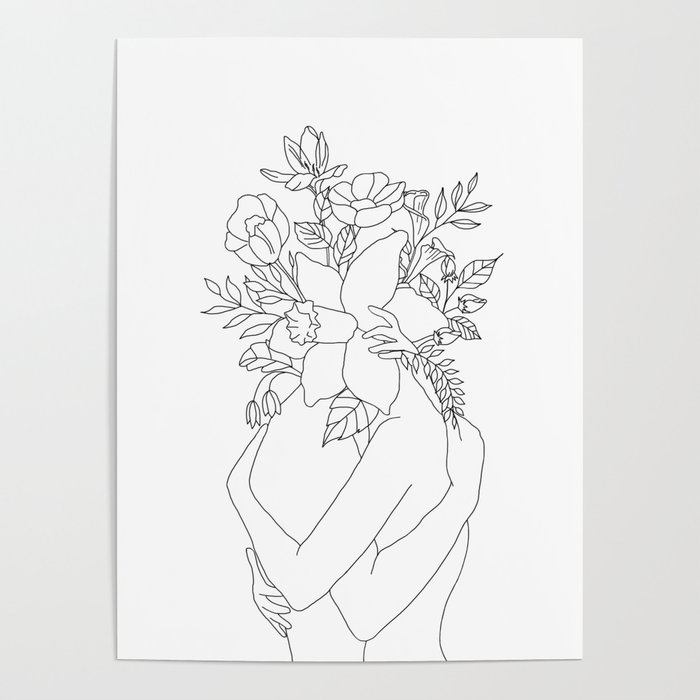 botanical line art